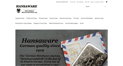Desktop Screenshot of hansaware.com
